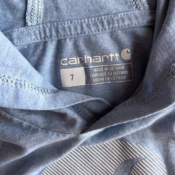 Carhartt light blue hooded shirt 7 - Picture 4 of 6